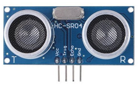 HC-SR04 ultrasonic ranging sensor.