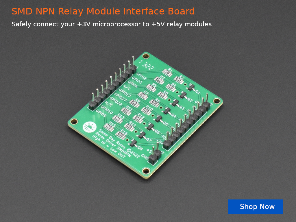 SMD NPN Relay Module Interface Board v1.5